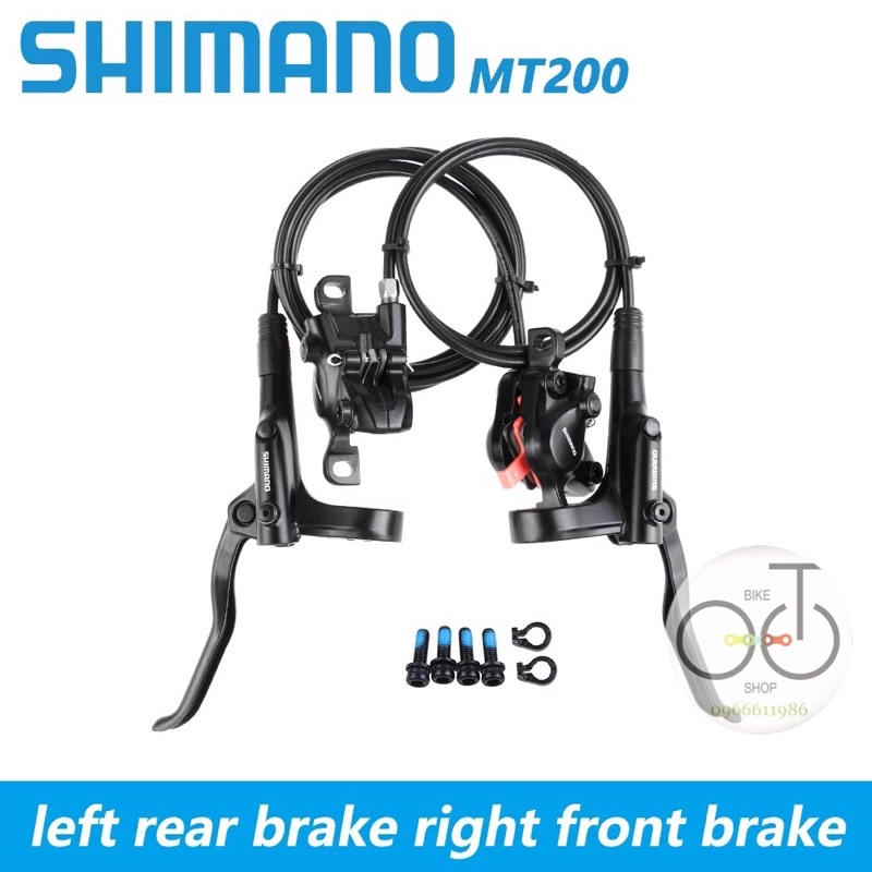 Phanh dầu shimano MT200 chính hãng made in malaysia