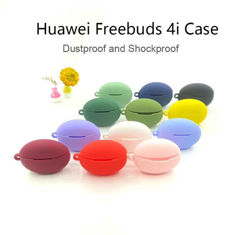 Vỏ Bảo Vệ Hộp Đựng Tai Nghe Silicon Chống Sốc Màu Kẹo Ngọt Cho Huawei Freebuds 4i