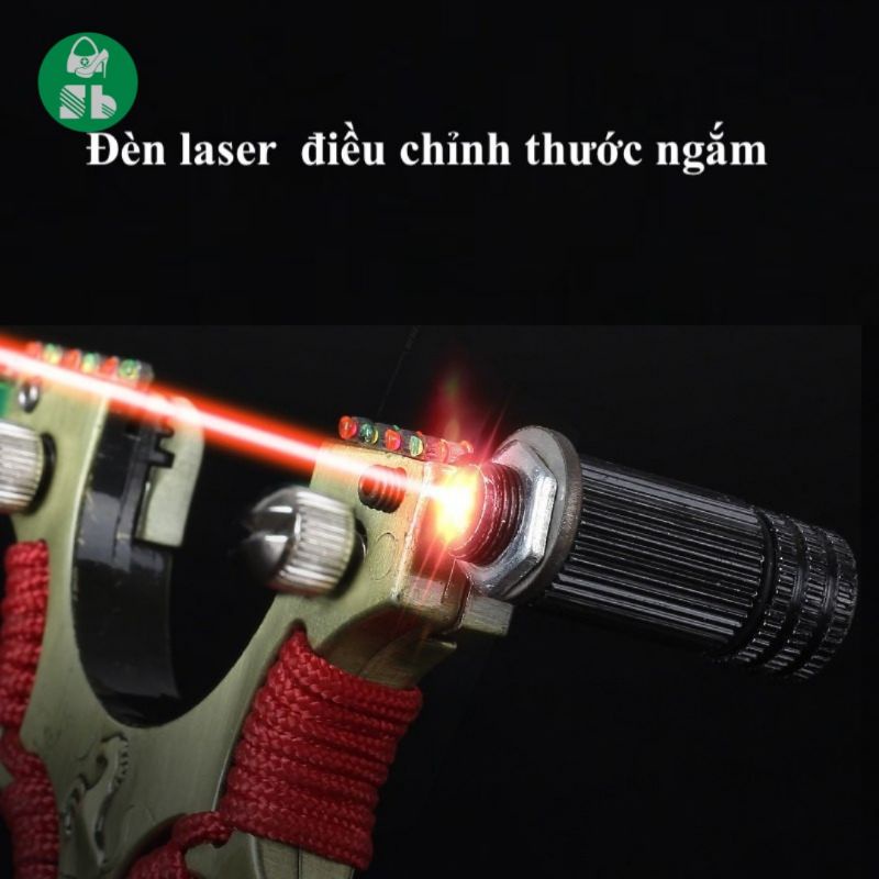 NÁ thun NGỰA đèn LAZER Nguyên Khối INOX kèm phụ kiện
