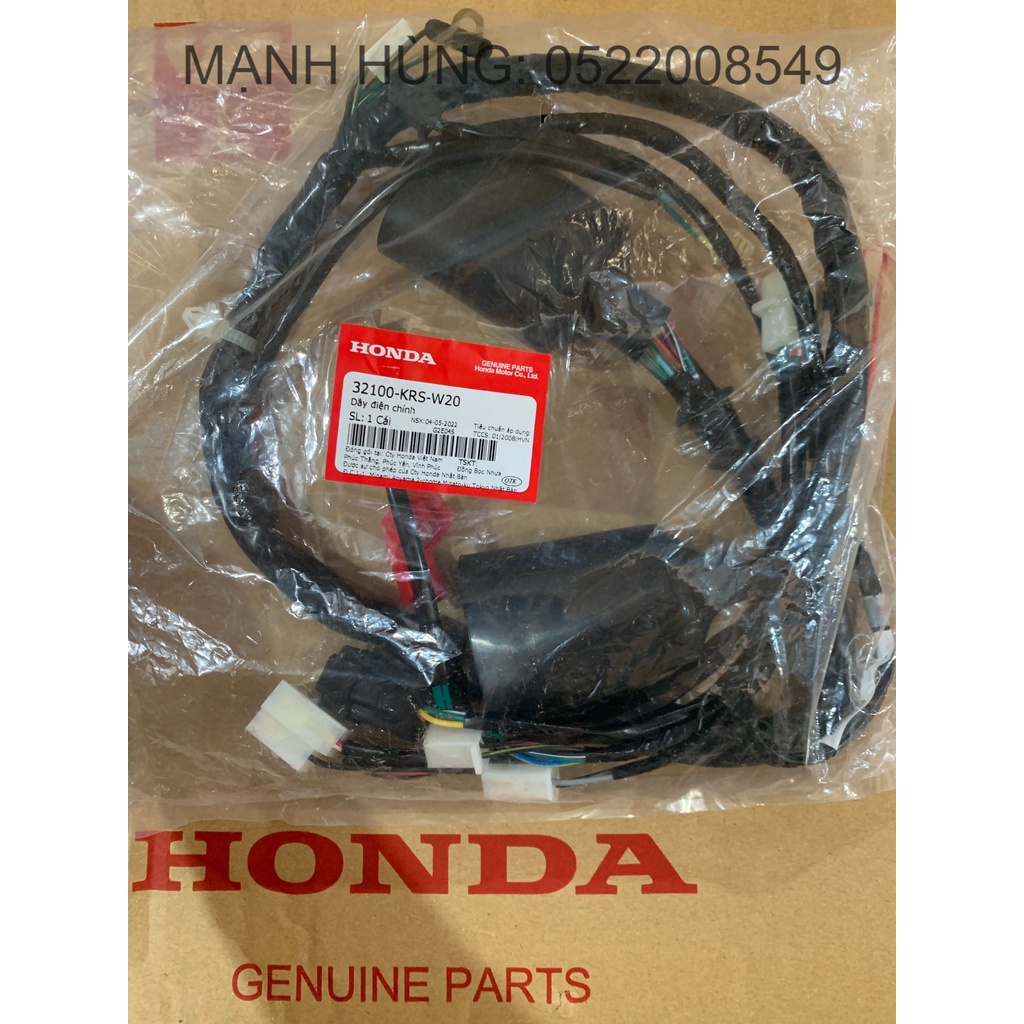 Bộ dây điện chính - dây điện sườn HONDA WAVE Anlpha đời Cũ, ZX. 32100KRSW20