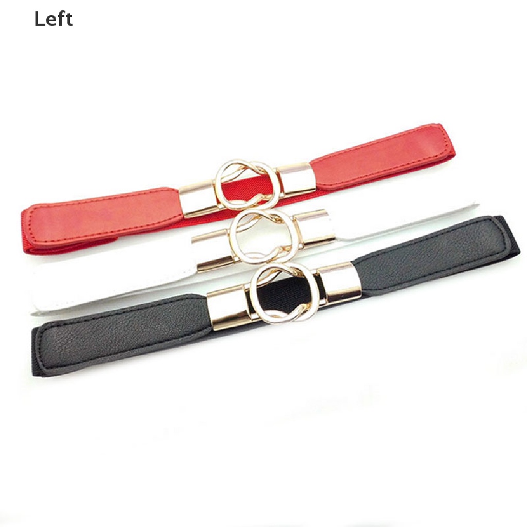 1 Thắt Lưng Da PU Bản Nhỏ Co Giãn Thời Trang Cho Nữ