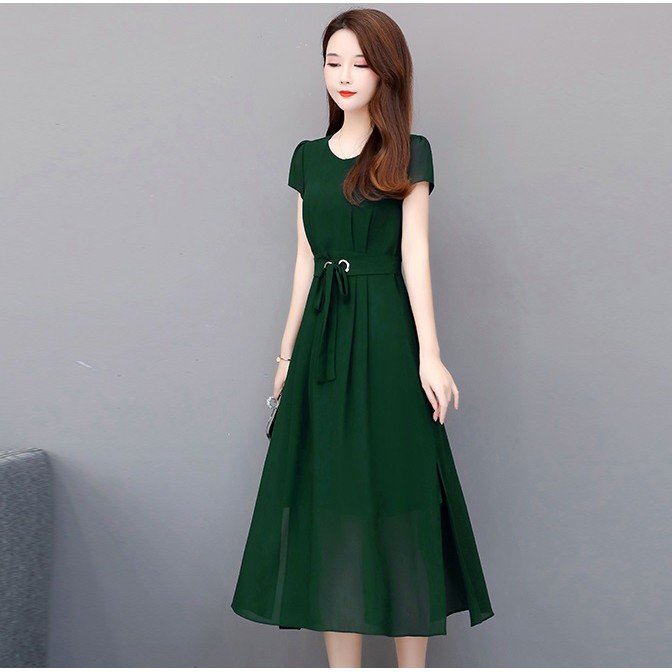 Đầm voan chiffon 2 lớp mùa hè VH48