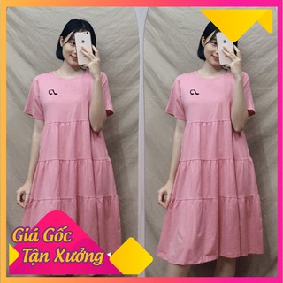 Váy bầu đầm bầu công sở thời trang thiết kế chất thun cotton