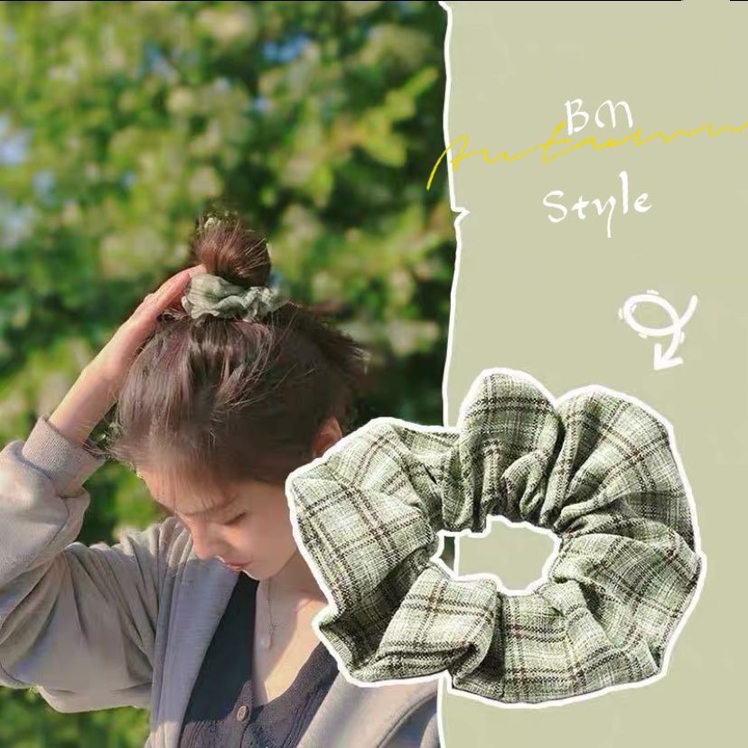 Dây buộc tóc cỡ lớn thiết kế đơn giản dễ thương cho nữ