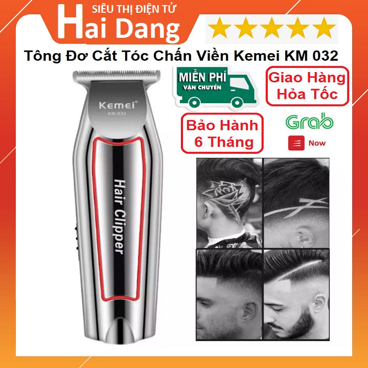 Tông Đơ Cắt Tóc Chấn Viền Kemei KM 032, Tăng Đơ Chuyên Nghiệp Cho Salon Tóc - Barbie Shop - Chế Độ Turbo Cực Khỏe