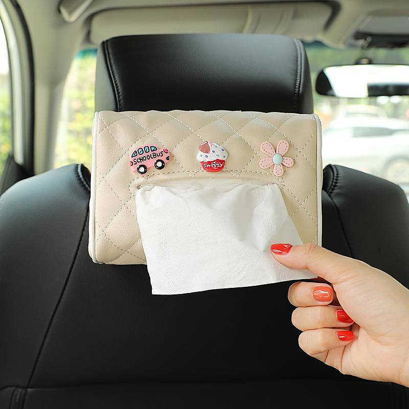 Hộp Đựng Khăn Giấy Kiêm Hộp Đựng Khăn Giấy Đa Năng Gắn Sau Lưng Ghế Xe Hơi