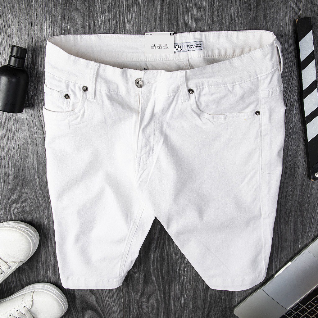Quần Short Kaki Jean Chất Vải Dư Mềm Mịn Co Giãn