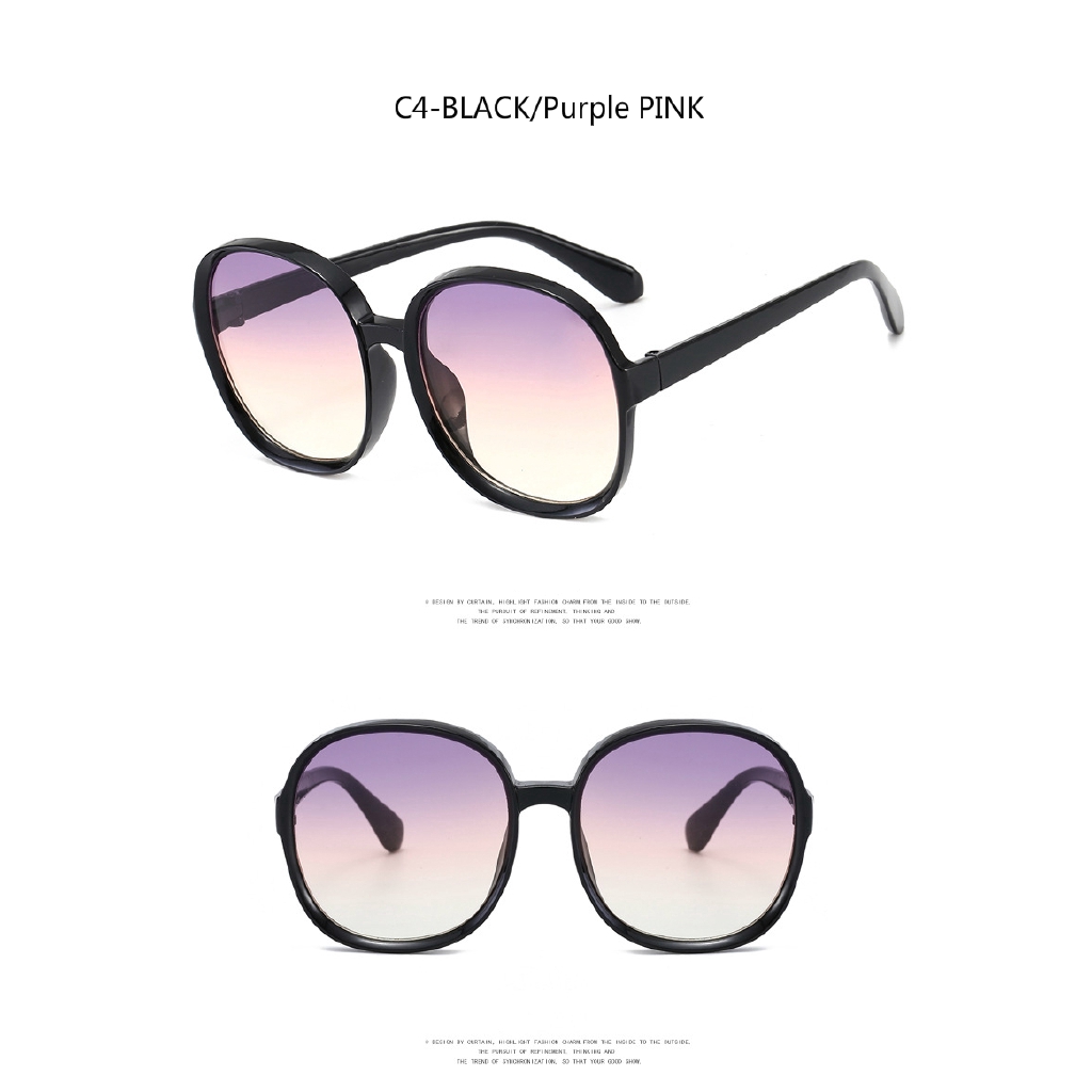 Kính Mát Tròn Bản Lớn 2020 Phong Cách Âu Mỹ