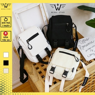 Túi đeo chéo nữ xinh đẹp nhỏ ngon dáng đứng chất vải canvas dày dặn đáng yêu