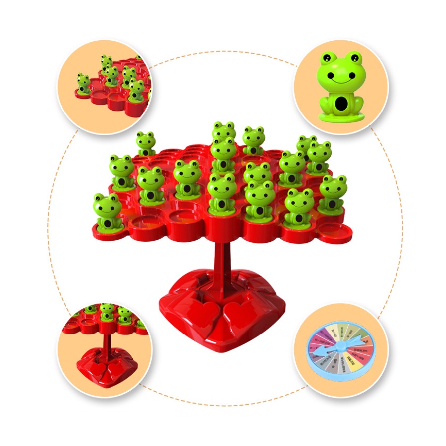 Đồ chơi trẻ em, Trò chơi ếch giữ thăng bằng cực vui nhộn, Bộ đồ chơi 50 ếch cho bé