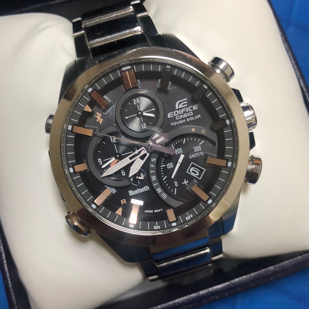 ĐỒNG HỒ NAM CASIO Edifice EQB-500D-1A2 có Bluetooth - Dây kim loại - Pin năng lượng mặt trời sang trọng lịch lã | BigBuy360 - bigbuy360.vn