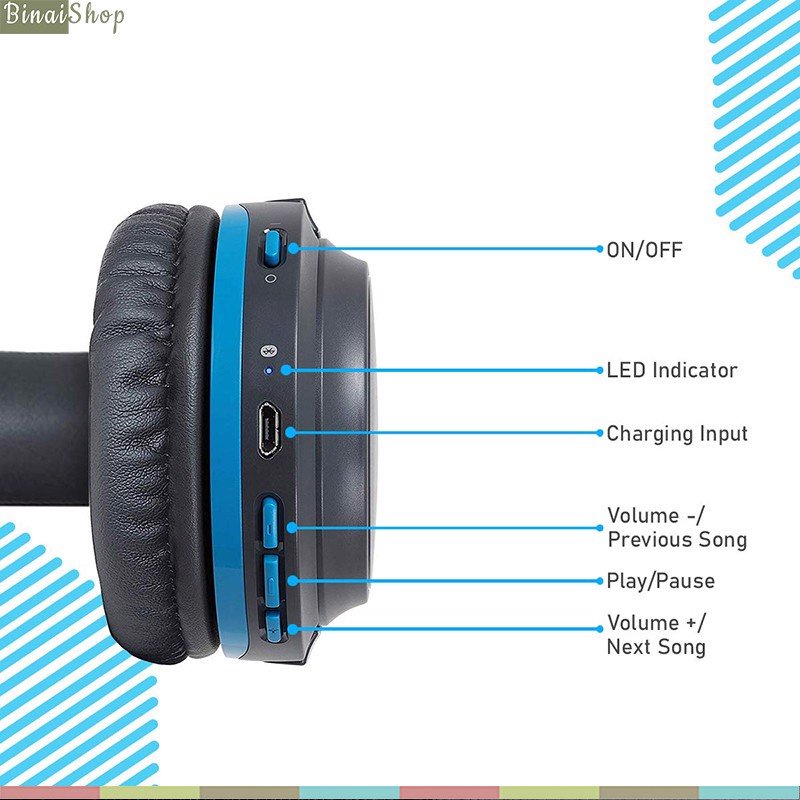 Tai nghe Audio Technica ATH-S200BT - Bluetooth 4.1, Màng Loa Lớn, Tích Hợp Micro