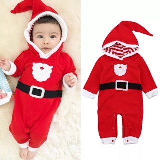 Body liền có mũ ông già noel giáng sinh cho bé