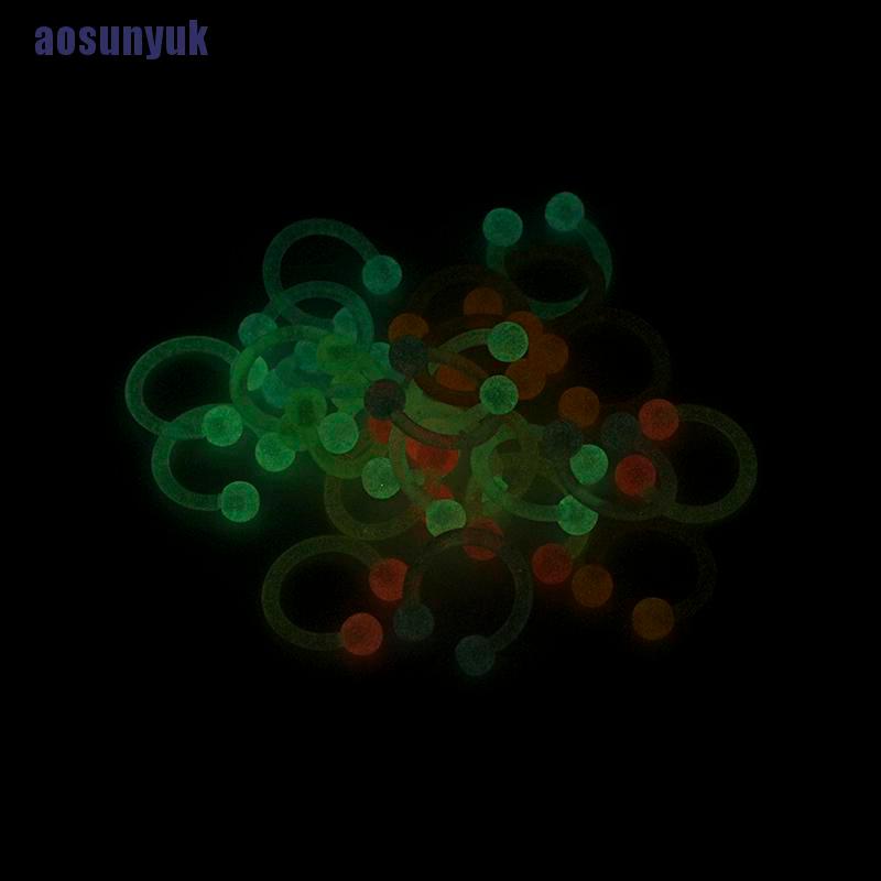 (Hàng Mới Về) Set Khuyên Mũi / Môi / Tai Bằng Nhựa Acrylic Phát Quang Độc Đáo | BigBuy360 - bigbuy360.vn