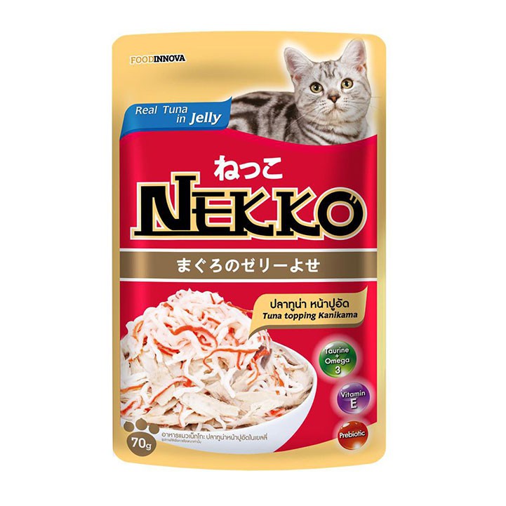 Thức ăn cho mèo, Pate Nekko 70g dành cho mèo trưởng thành - Phụ kiện thú cưng Hà Nội