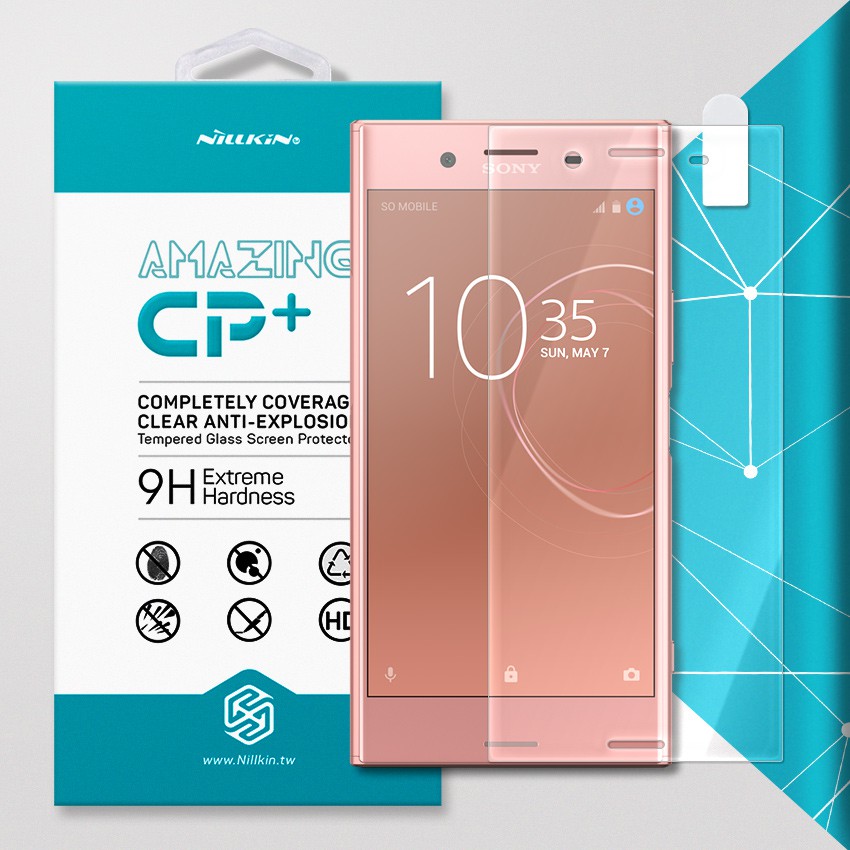 Cường lực Xperia XZ Premium hiệu Nillkin CP+ Full viền màu