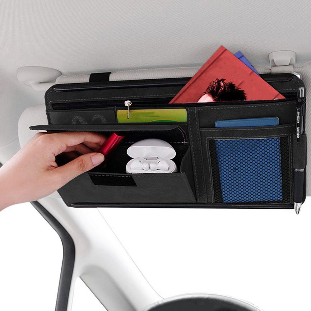 JONYE Túi Đựng Tiền Xu / Tấm Che Nắng Đa Năng Sắp Xếp Gọn Gàng Cho Xe Hơi