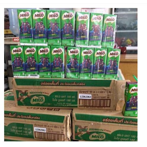 [Sale] Sỉ 1 thùng 48 hộp 180ml sữa Milo Thái Lan hàng chuẩn