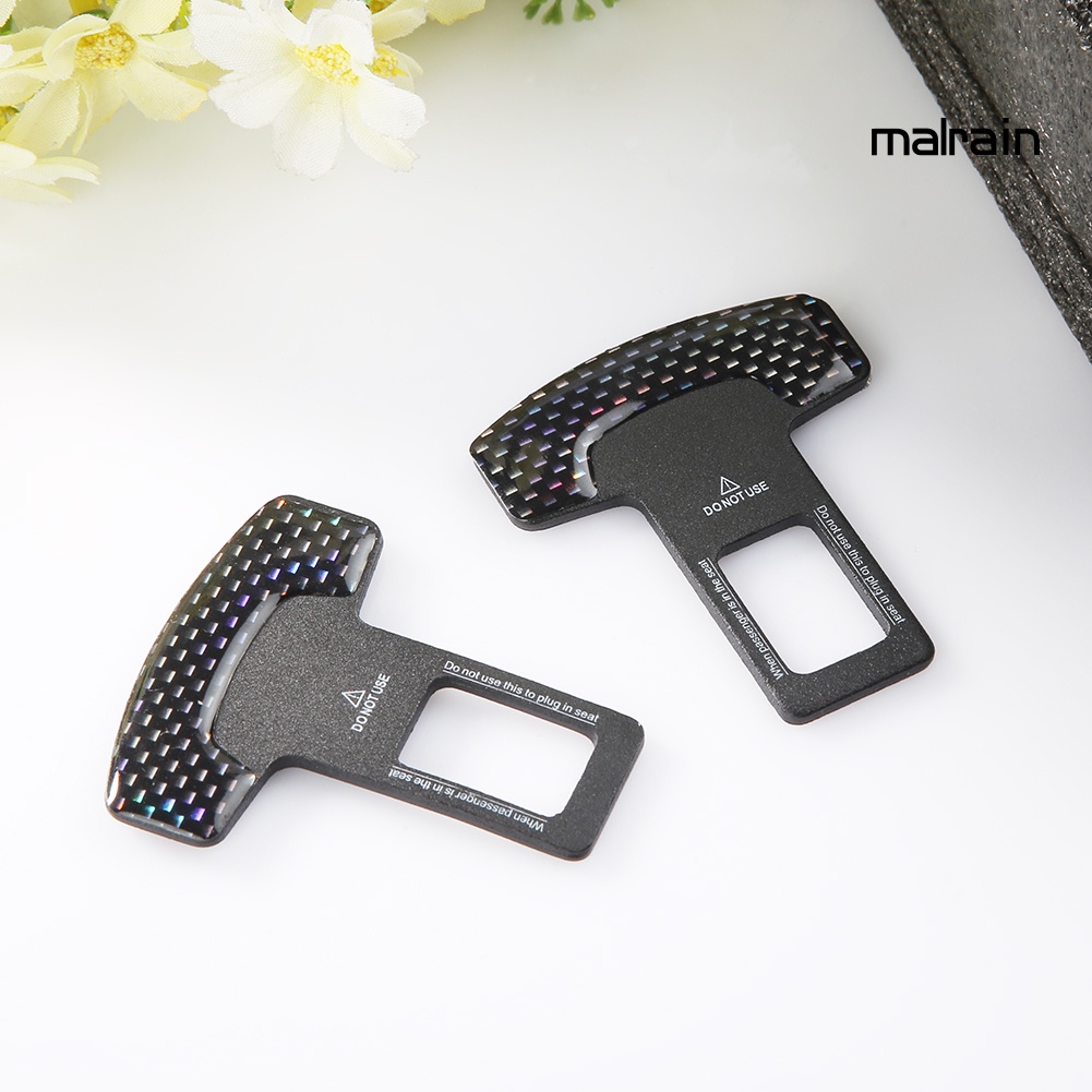 Set 2 chốt khóa dây đai an toàn bằng sợi carbon cho xe hơi