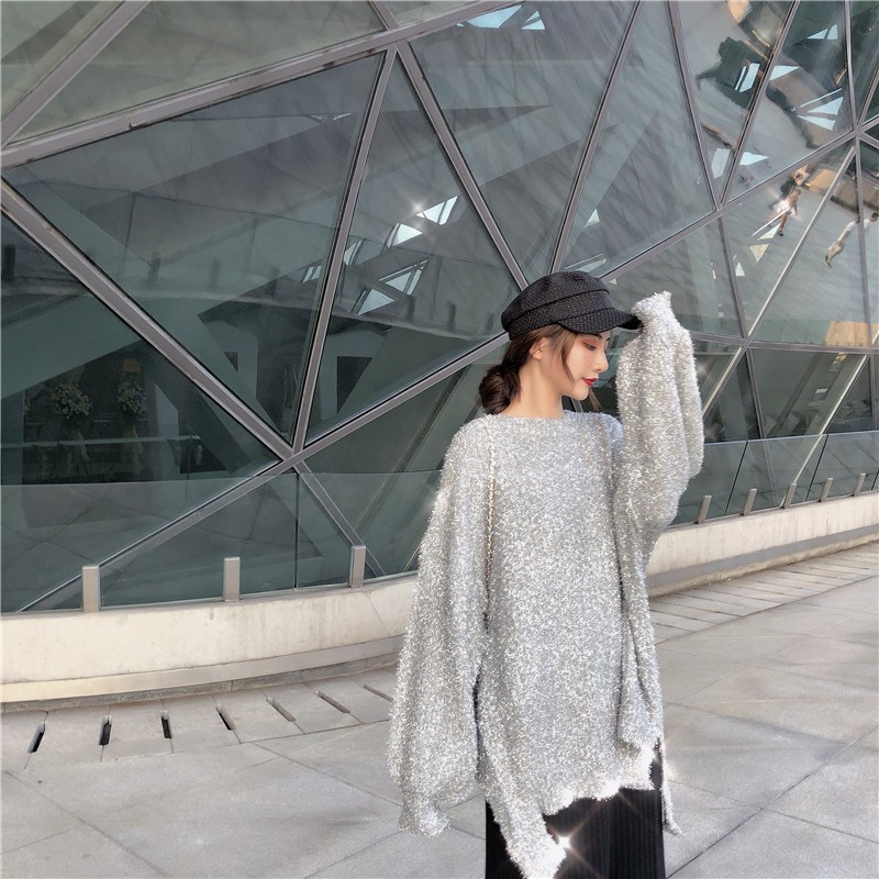 Áo len nhũ kim tuyến sang chảnh (HÀNG LOẠI 1 CÓ ẢNH THẬT) | BigBuy360 - bigbuy360.vn