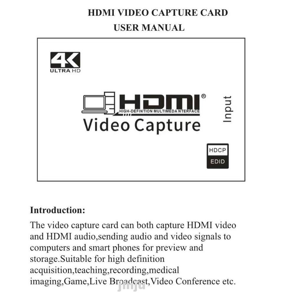 Thiết Bị Thu Phát Video Trực Tiếp 4k 1080p Hdmi Sang Usb 2.0 | BigBuy360 - bigbuy360.vn