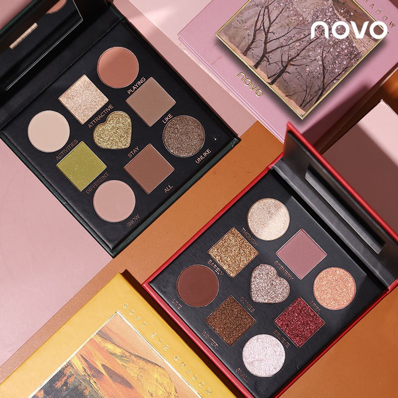 Bảng phấn mắt 9 ô Novo Soft Eye Shadow Novo5343 siêu đẹp