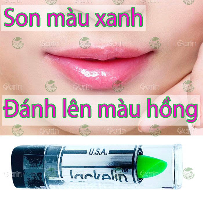 Son gió dưỡng môi JACKELIN Thái Lan MÀU XANH