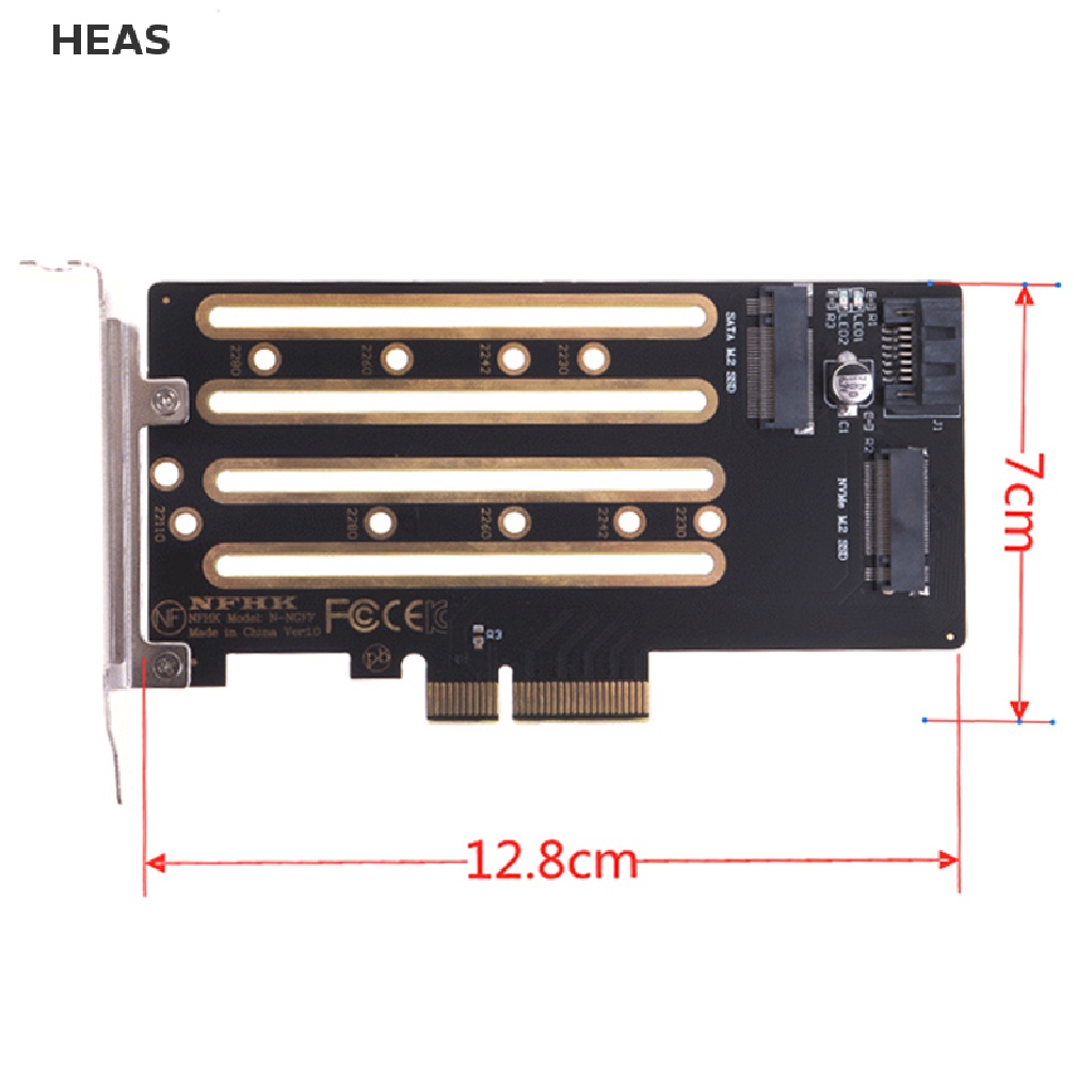 He Nvme m.2 SSD to PCIe 3.0 4.0 x4 adapter card SATA m.2 SSD to SATA adapter card id
