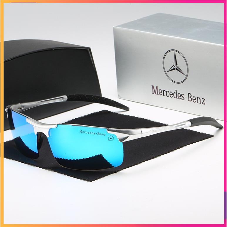 Kính mát nam thể thao cao cấp chống nắng KM102 – Kính mát nam phân cực Mercedes Benz chống chói - Bảo hành 12 tháng