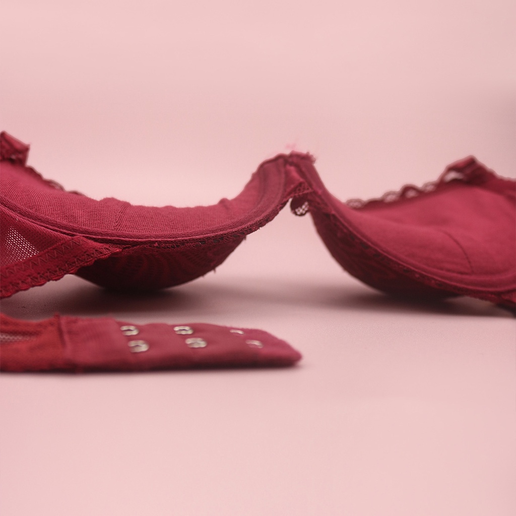 Áo Lót Nữ Cao Cấp Luperi Phối Ren Tinh Tế Bản Hai Móc Trẻ Trung Mút Đẩy Mềm Siêu Ôm Ngực Sp813