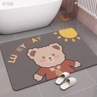 ♣✧Đệm bùn Diatom tấm lót nhà vệ sinh thấm hút cửa chống trượt chân nhanh chóng giặt khô tay phòng tắm sàn hình bầu dục