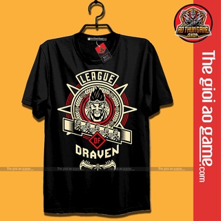 Áo LMHT , Áo Thun Liên Minh Huyền Thoại Draven TF02 Unisex Nam Nữ Tay Ngắn Forn Rộng Vải / Thegioiaogame.com