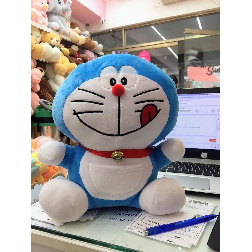 Thú gấu nhồi bông, gối ôm hình DOREMON biểu cảm, quà tặng đáng yêu cho bé