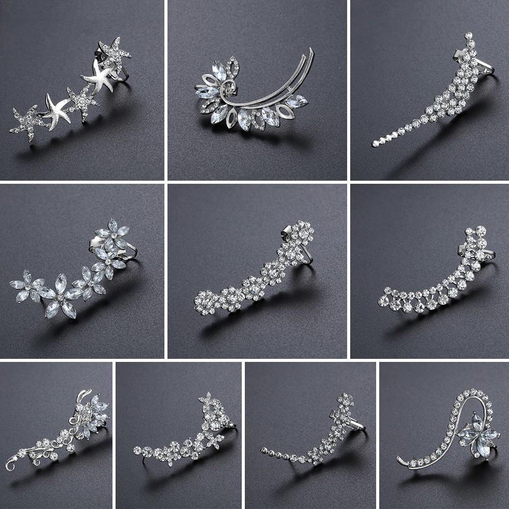 (Hàng Mới Về) 1 Kẹp Vành Tai Hình Chiếc Lá Thời Trang Cho Nam Và Nữ