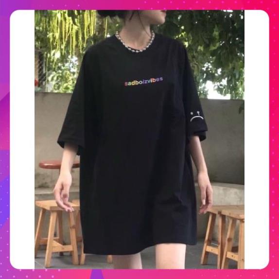 Áo Thun Tay Lỡ Unisex Sadboiz VIBES COLOR màu ĐEN/TRẮNG /Nam nữ unisex/FREESHIP 99K -/- Jaystoree