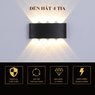Đèn hắt tường 8 mắt trang trí trong nhà ngoài trời chống nước 7076-4