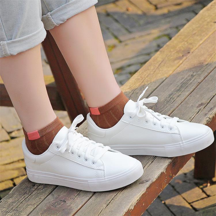 Tất vớ nữ nam cổ ngắn trắng lười dễ thương hàn quốc đẹp chân thấp nhún sọc caro đủ màu trơn đen, đỏ, vàng, xám, be