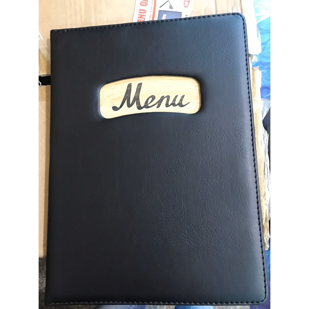 Menu A4 10 Lá Quyển Da 205