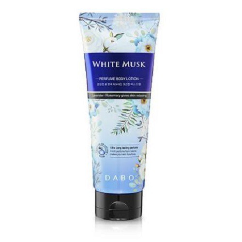 Kem dưỡng trắng toàn thân body hương nước hoa DABO Body Lotion White Musk 200ml Hàn quốc cao cấp - MÀU XANH