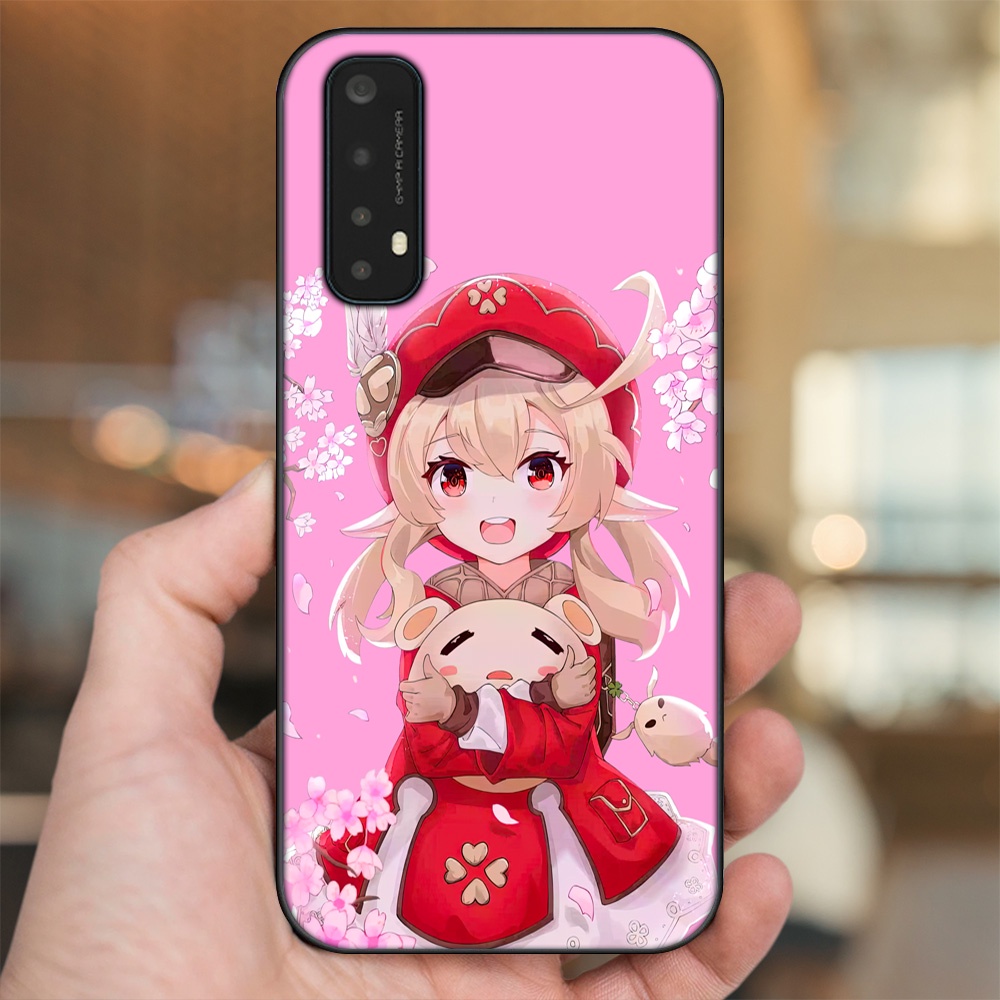 Ốp lưng Realme 7 viền đen in hình Klee Genshin Impact