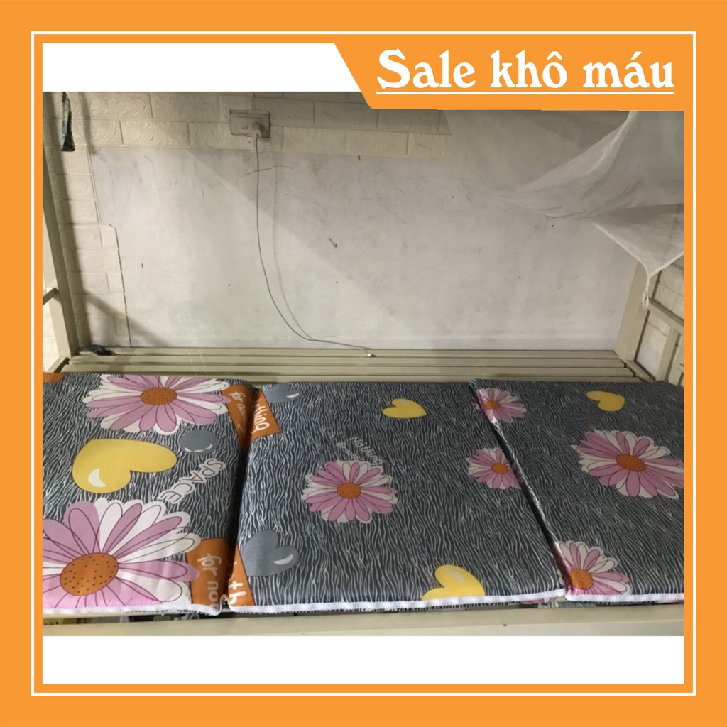 Đệm đơn trải giường tầng , giường đơn , ngủ văn phòng gấp 3 khúc chất liệu Xốp siêu nhẹ Pe