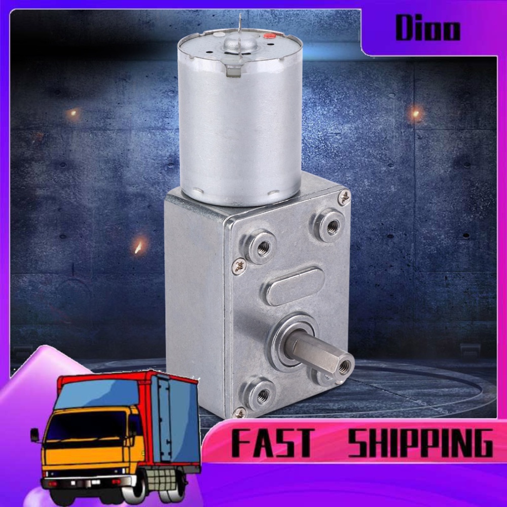 Micro Type DC Speed Reduction Motor Large Torsion Worm Gear Motor 12V for Multiple Purposes