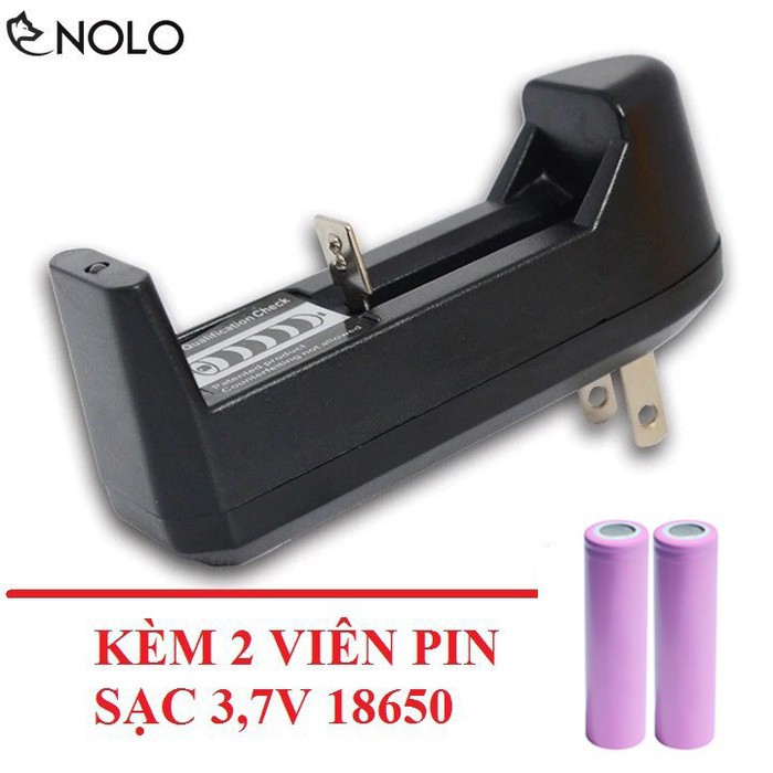 Sạc Ultra 3,7v 4,2v SD01 Tương Thích Các Dòng Pin 18650 16340 14500 10440 26650 Kèm 2 Viên Pin Hồng 3,7V 18650