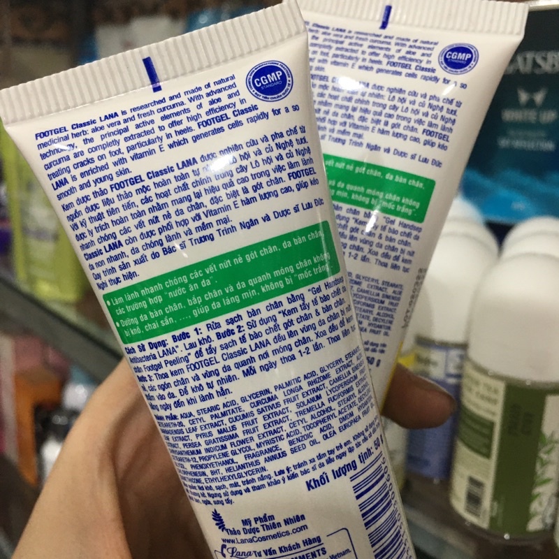 Kem dưỡng da chân Lana Vitamin E - Lô Hội và Nghệ Tươi 50g