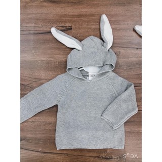 Áo len tai thỏ cho bé