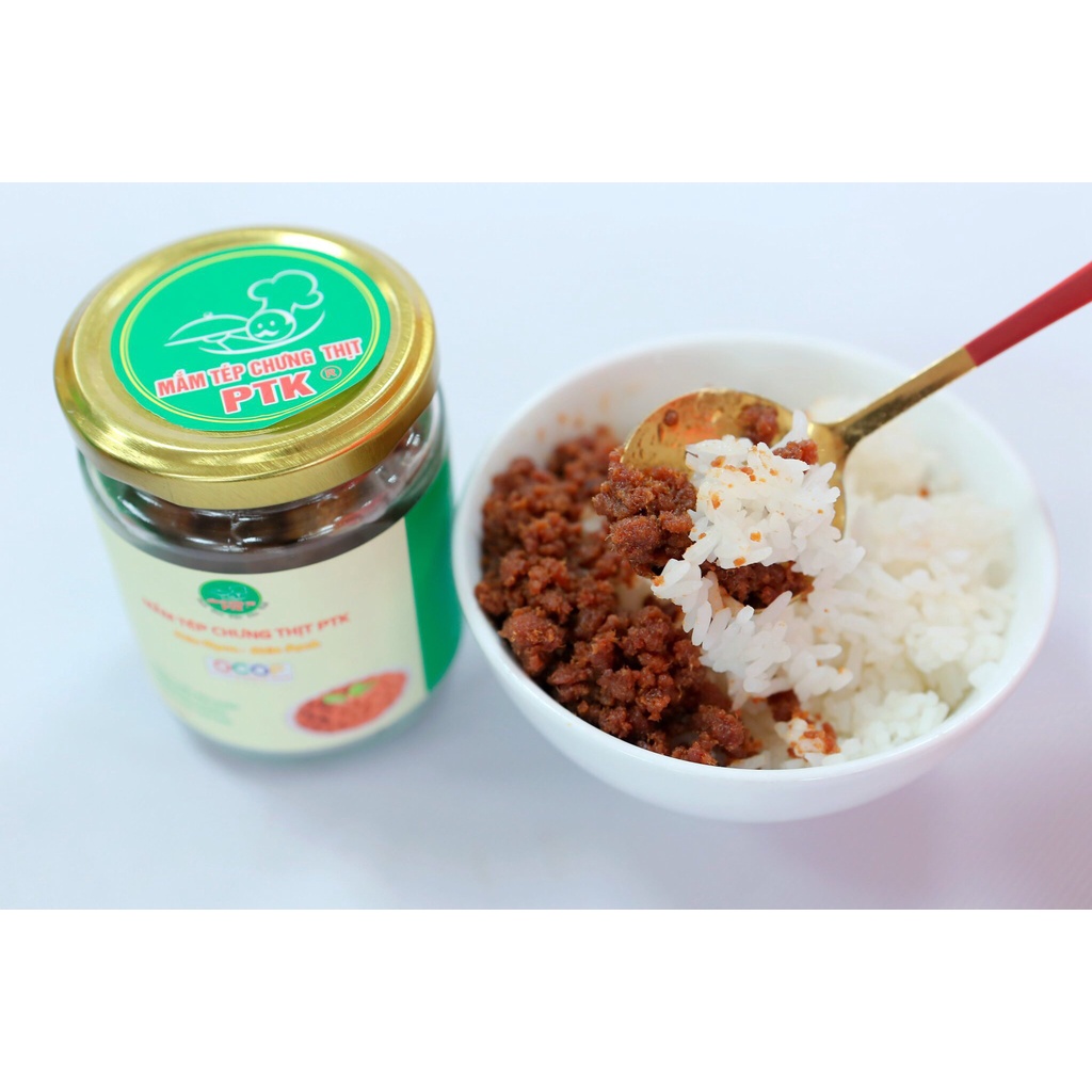 Mắm Tép Chưng Thịt PTK Lọ Thủy Tinh 170gr