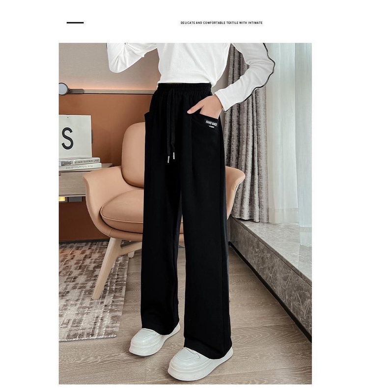 Quần Dài Thể Thao Ống Rộng Phong Cách Mới 2022 Cho Bé Gái