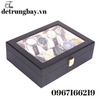 Hộp Đựng Đồng Hồ Vỏ Gỗ 10 Chiếc