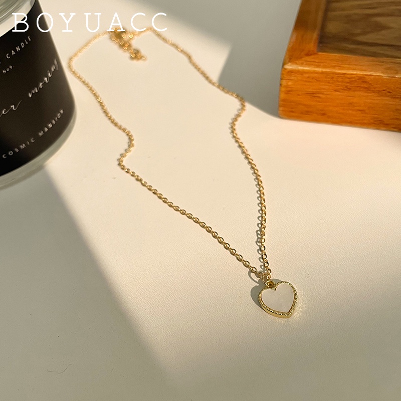 Vòng cổ Mặt Hình Trái Tim Đơn Giản Thời Trang Hàn Quốc