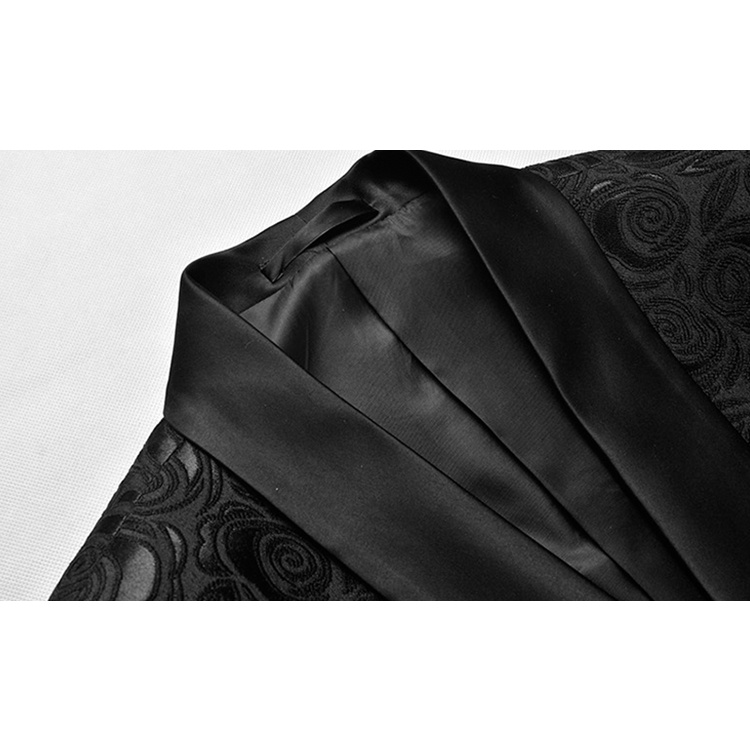 Áo Vest Nam Hoa Văn Titishop YHH8660 Đen